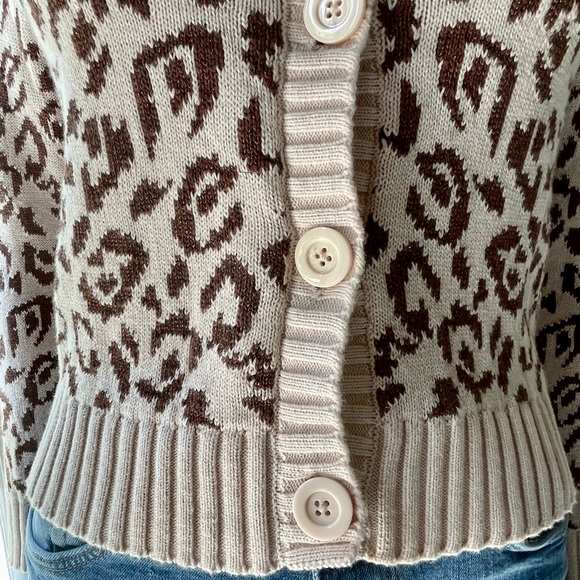 Kate Spade Leopard Print Cardigan - Picture 7 of 13